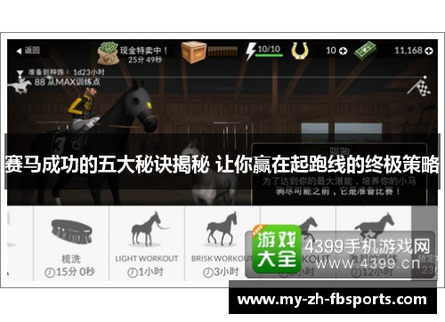 赛马成功的五大秘诀揭秘 让你赢在起跑线的终极策略 赛马成功的五大秘诀揭秘 让你赢在起跑线的终极策略